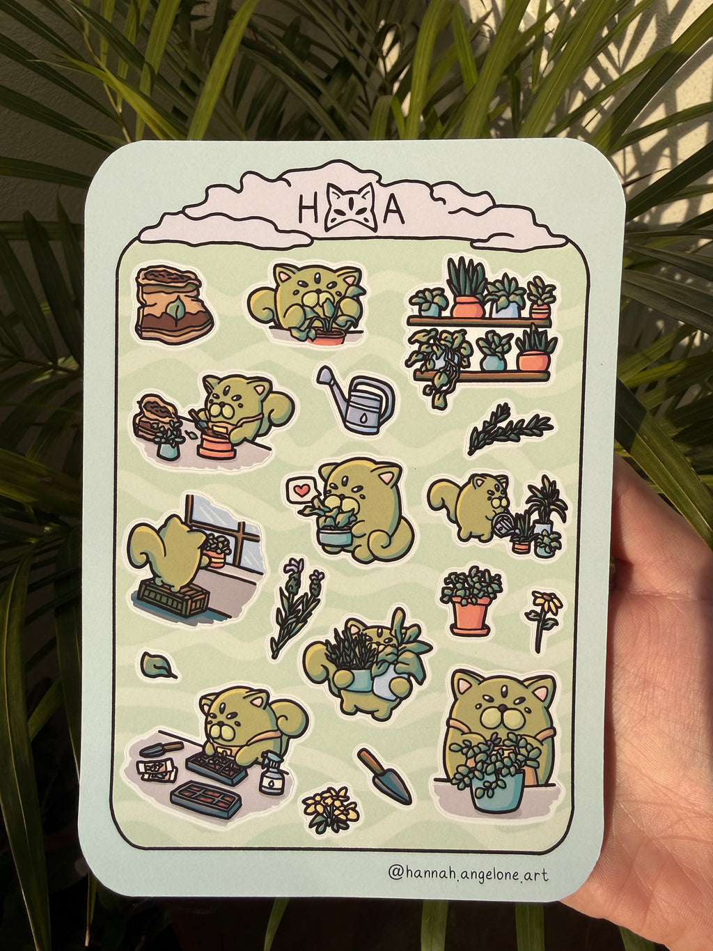 Pel Gardening Sticker Sheet
