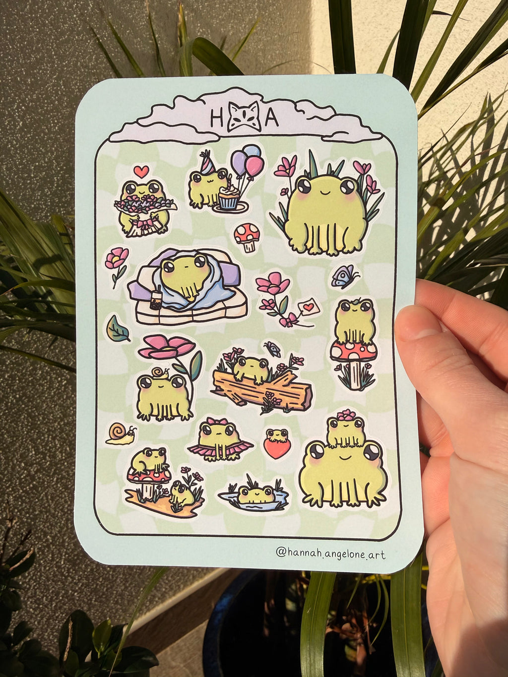 Frog Sticker Sheet