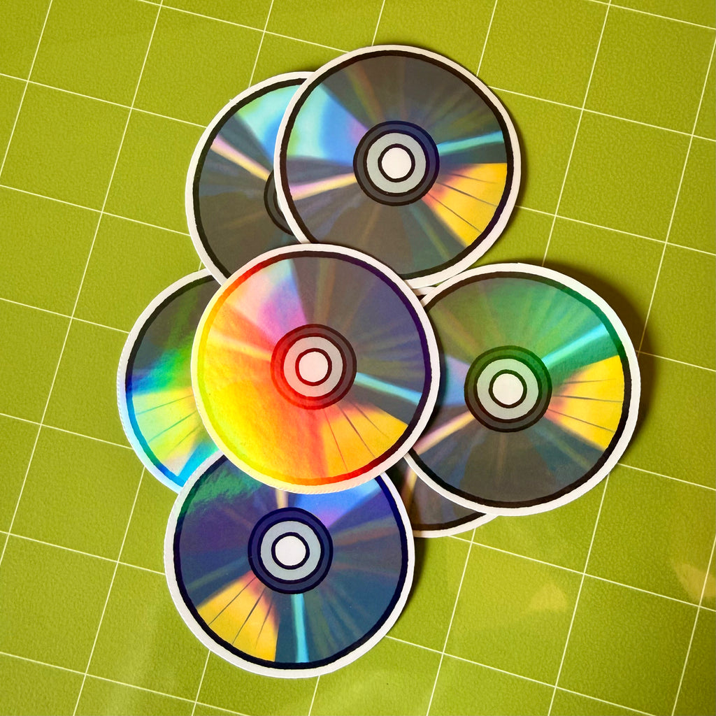 Holographic CD Sticker
