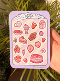 Strawberry Sticker Sheet