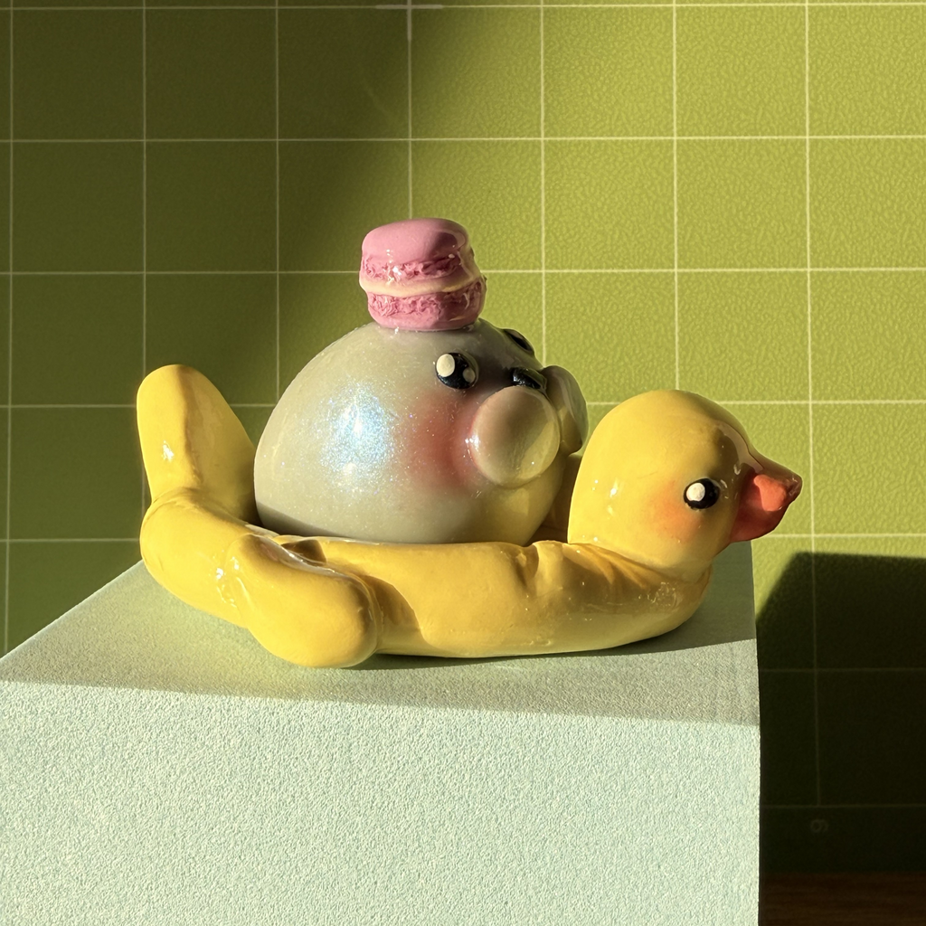 Steve & Duck Sculpture