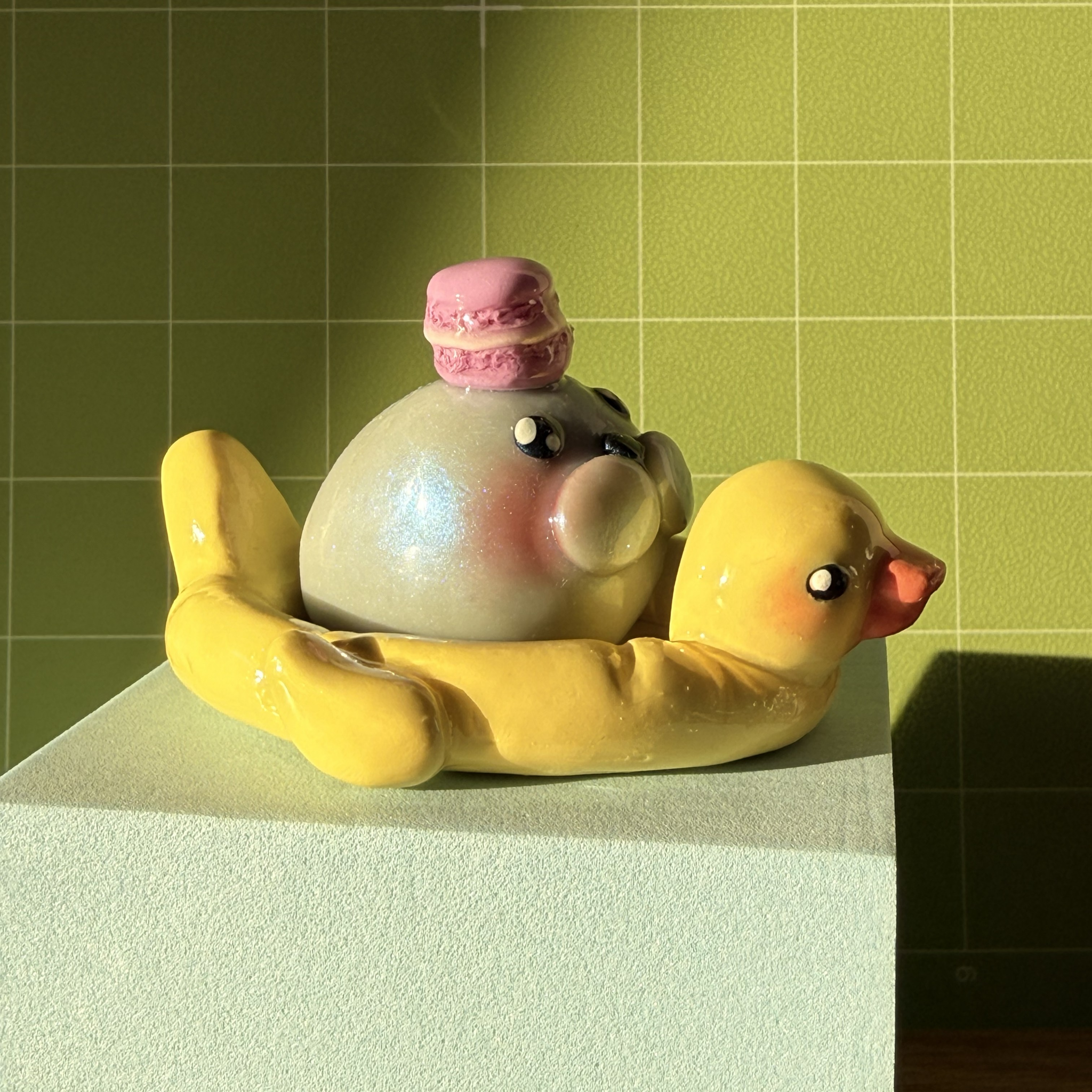 Steve & Duck Sculpture