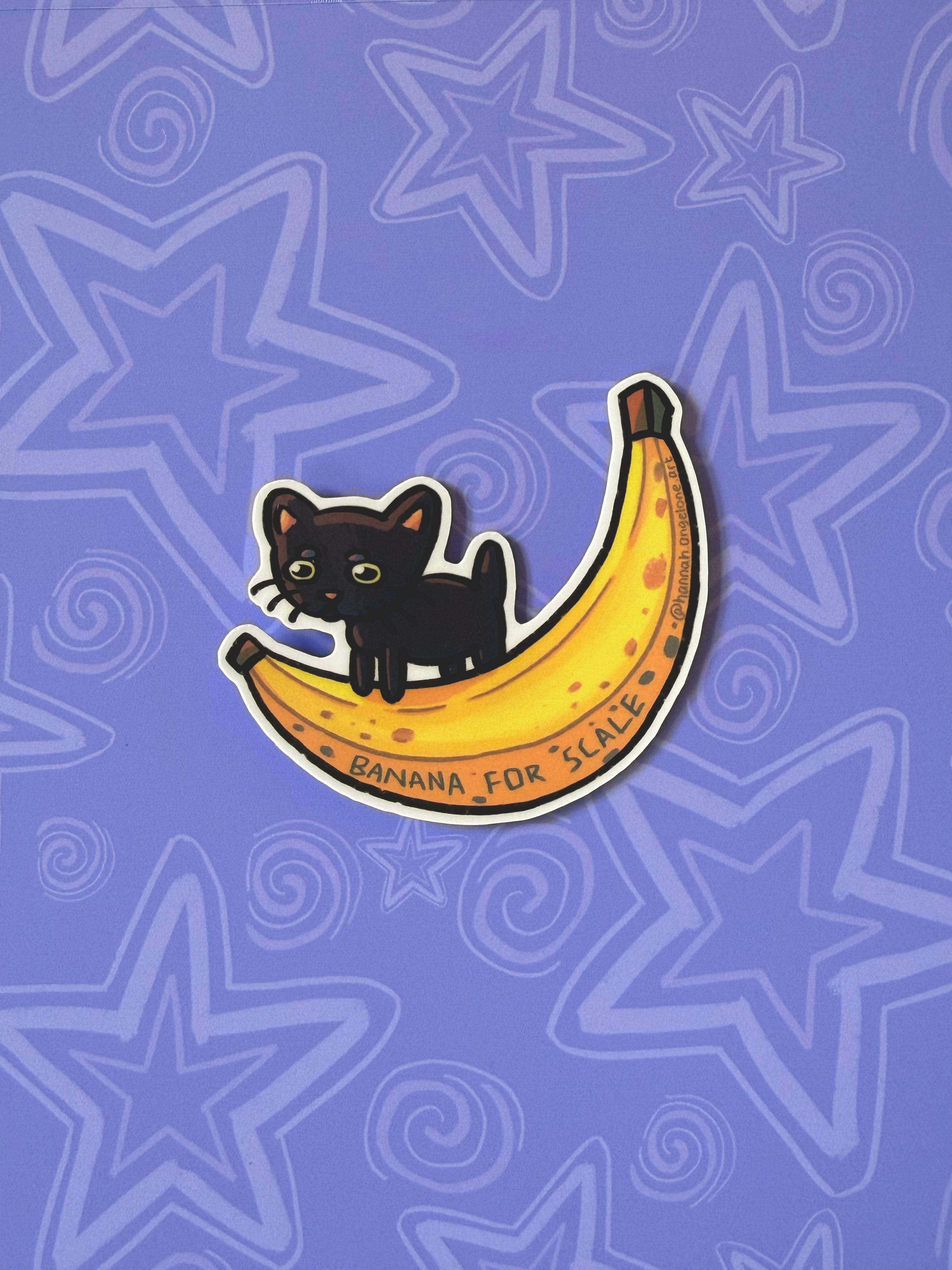 Banana for Scale Cat Sticker