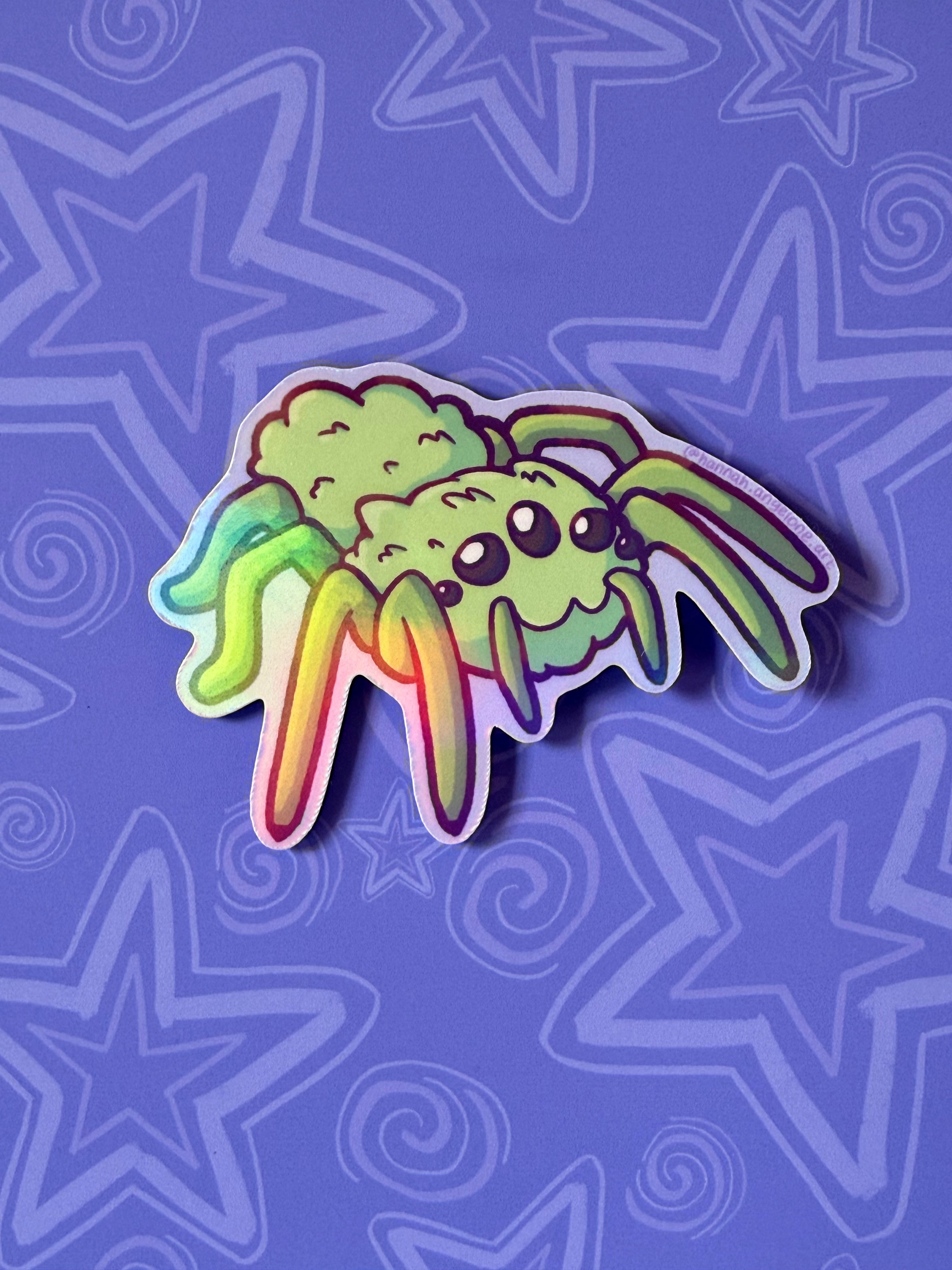 Spider Halloween Costume - Pel Holographic Sticker