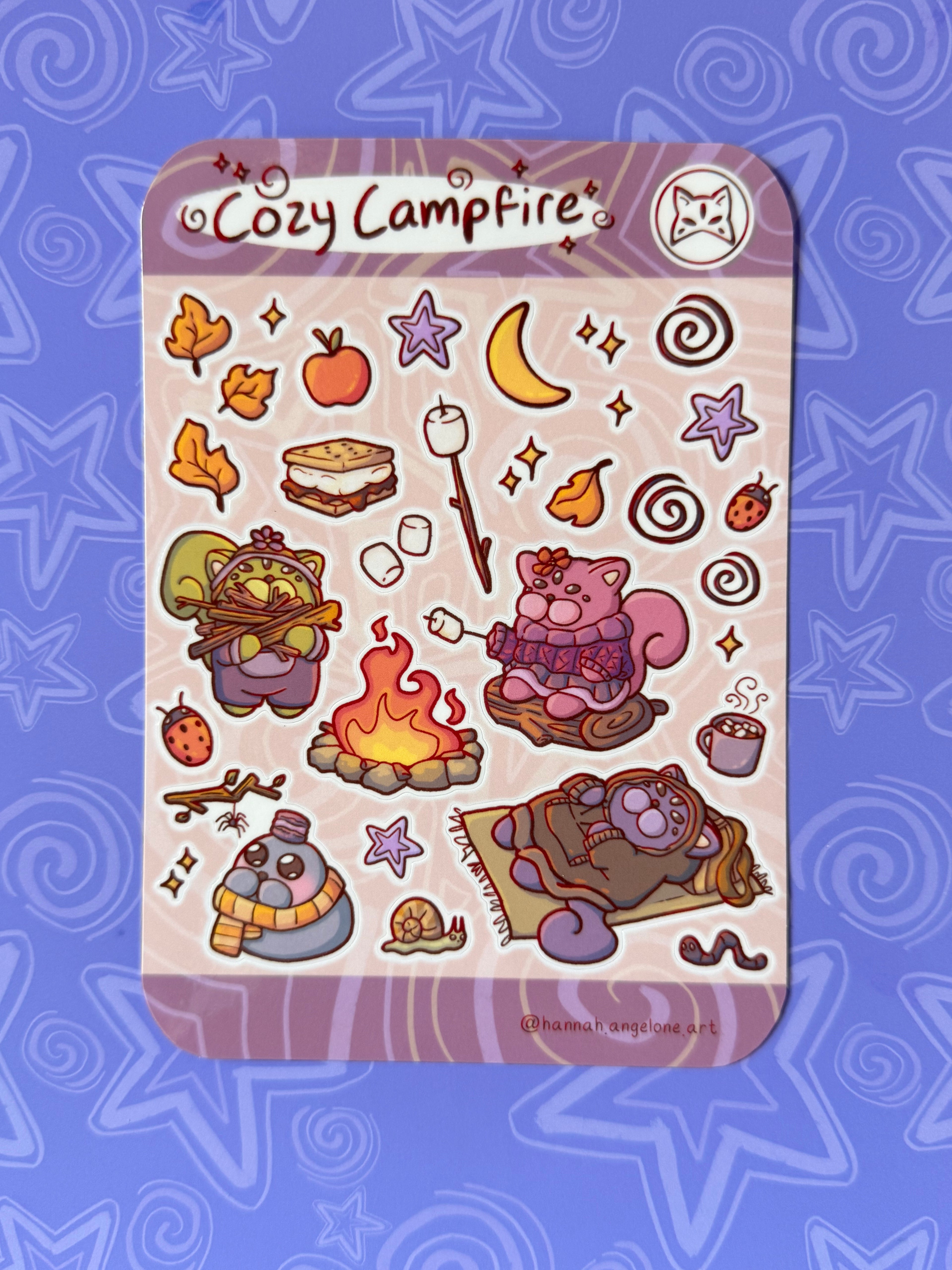 Cozy Campfire Sticker Sheet