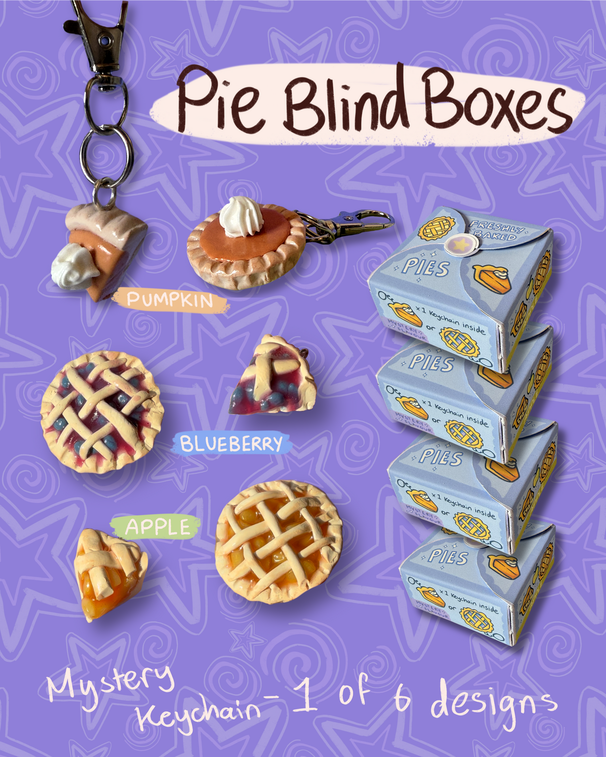 Pie Charm Blind Box | Keychain/Bag Charm