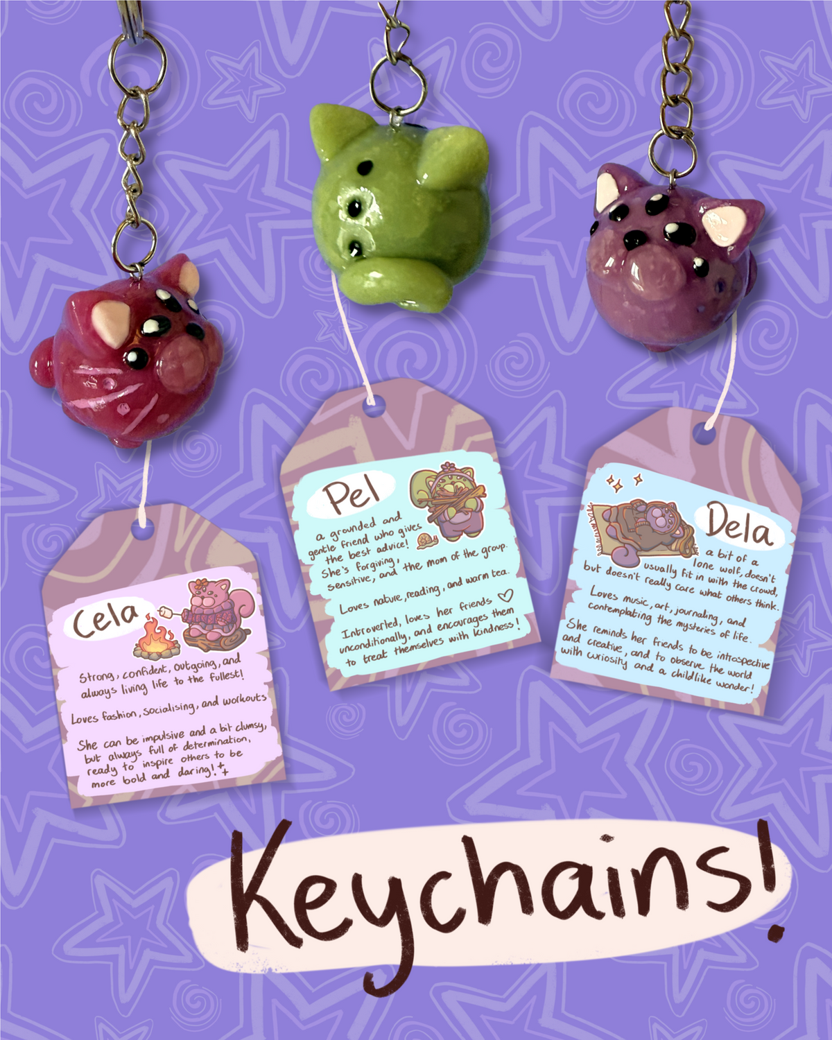 Alien Cat Keychain | Pel
