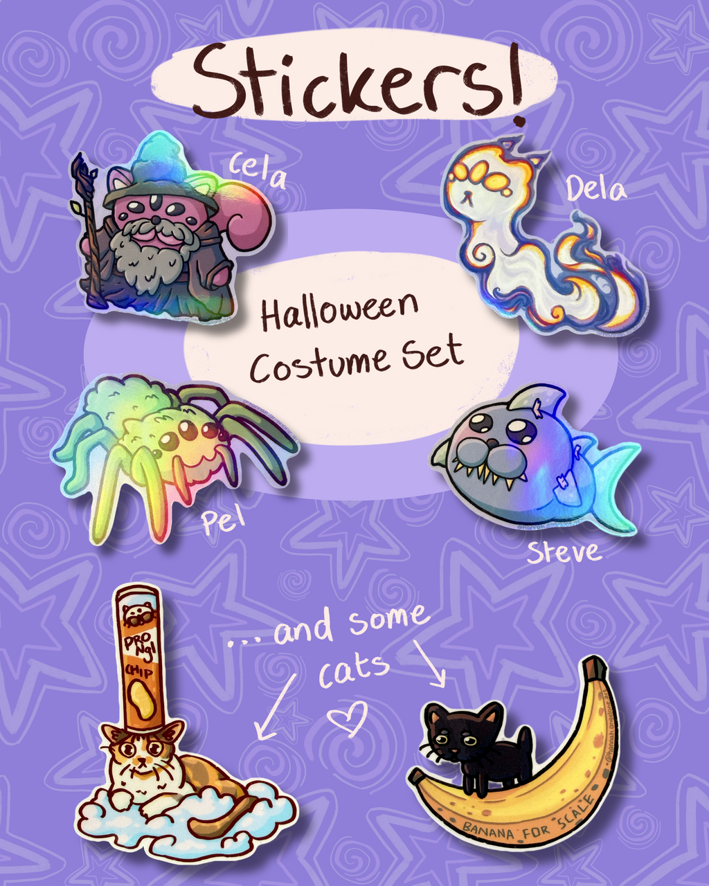 Spider Halloween Costume - Pel Holographic Sticker