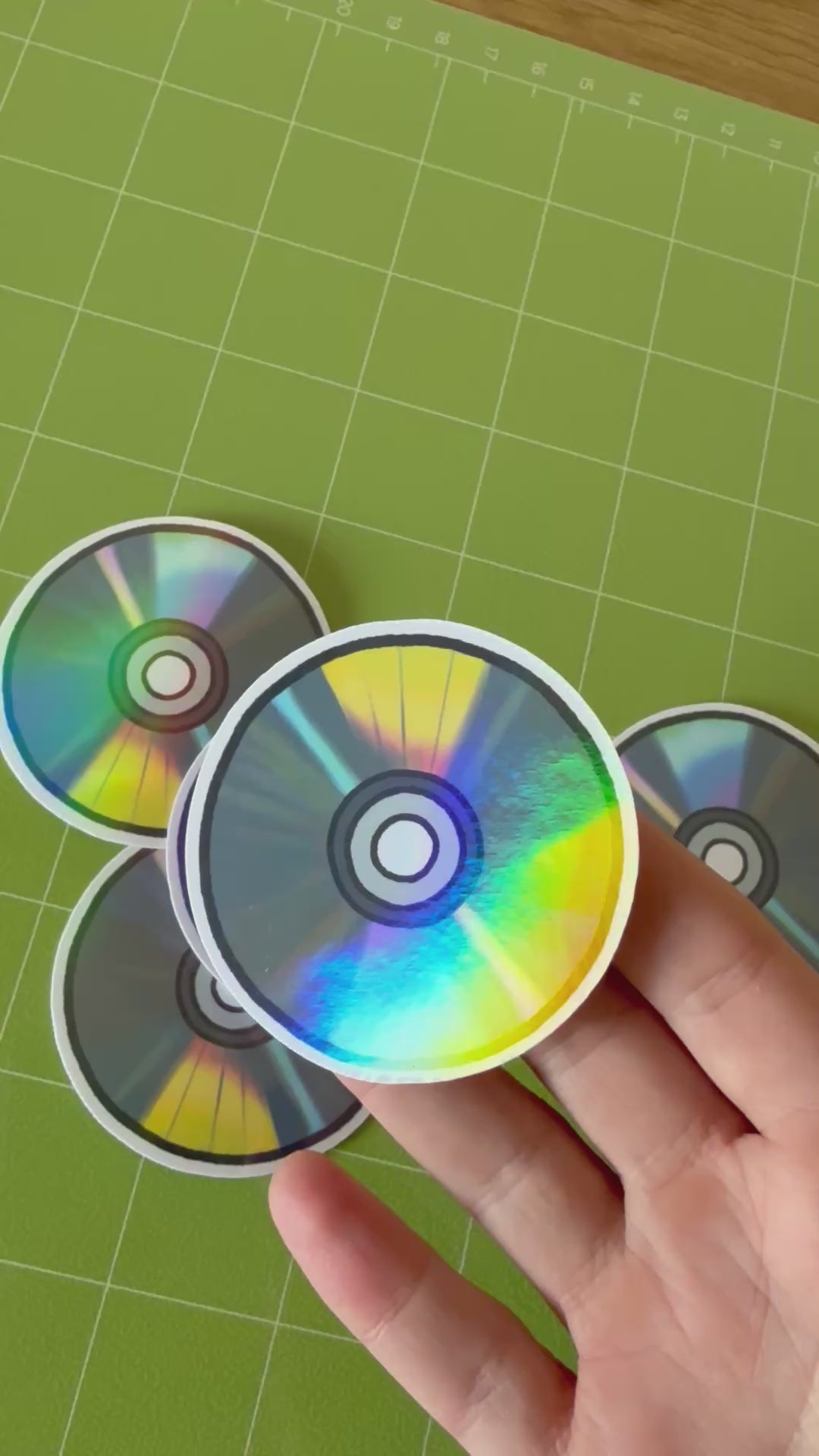 Holographic CD Sticker